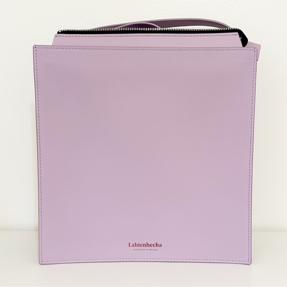 labienhecha Handbags - Labienhecha Lavender Leather Structured Minimalist Shoulder Bag Handbag Purse